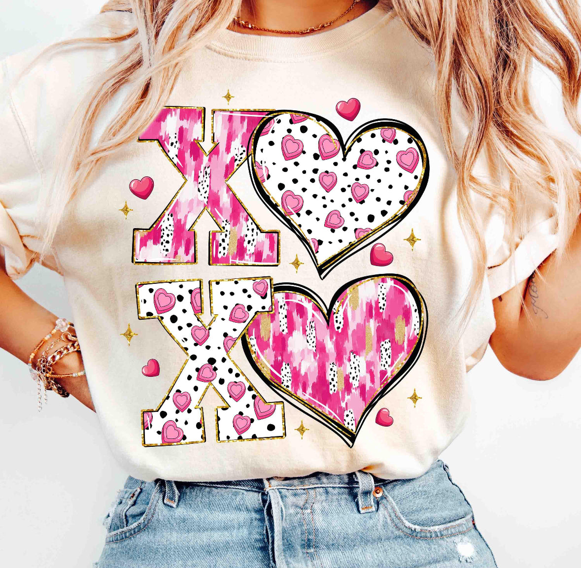 XO Hearts Top