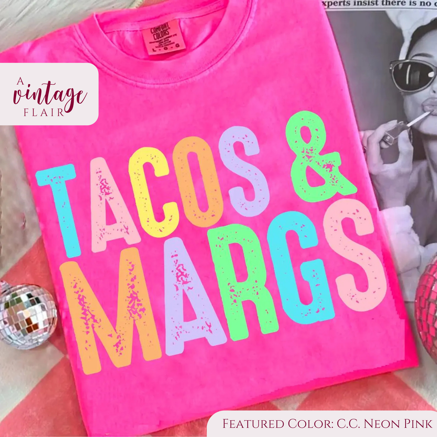 Distressed Drift - Tacos & Margs Top