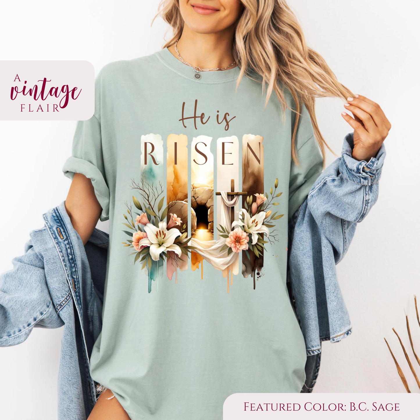He is Risen Collage Top