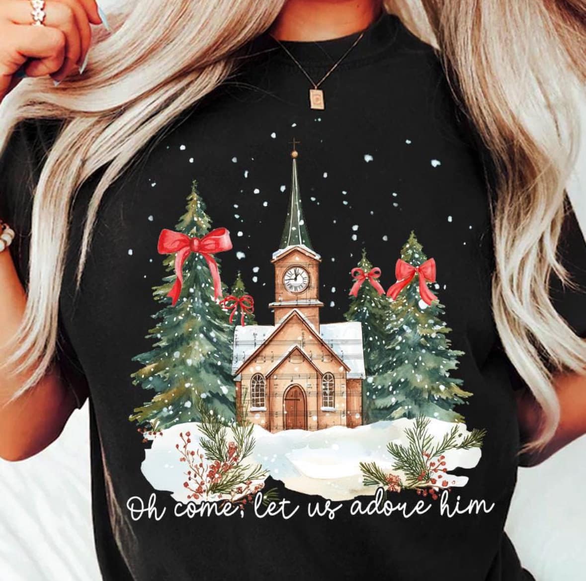 Let Us Adore Him Church Top