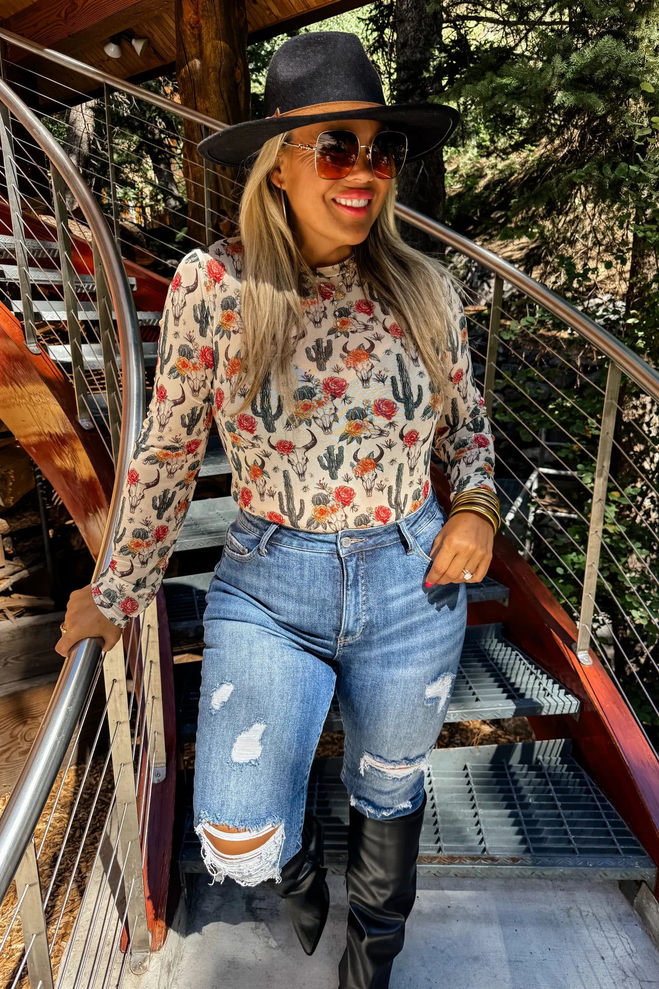 Western Mesh Shirt - FINAL SALE