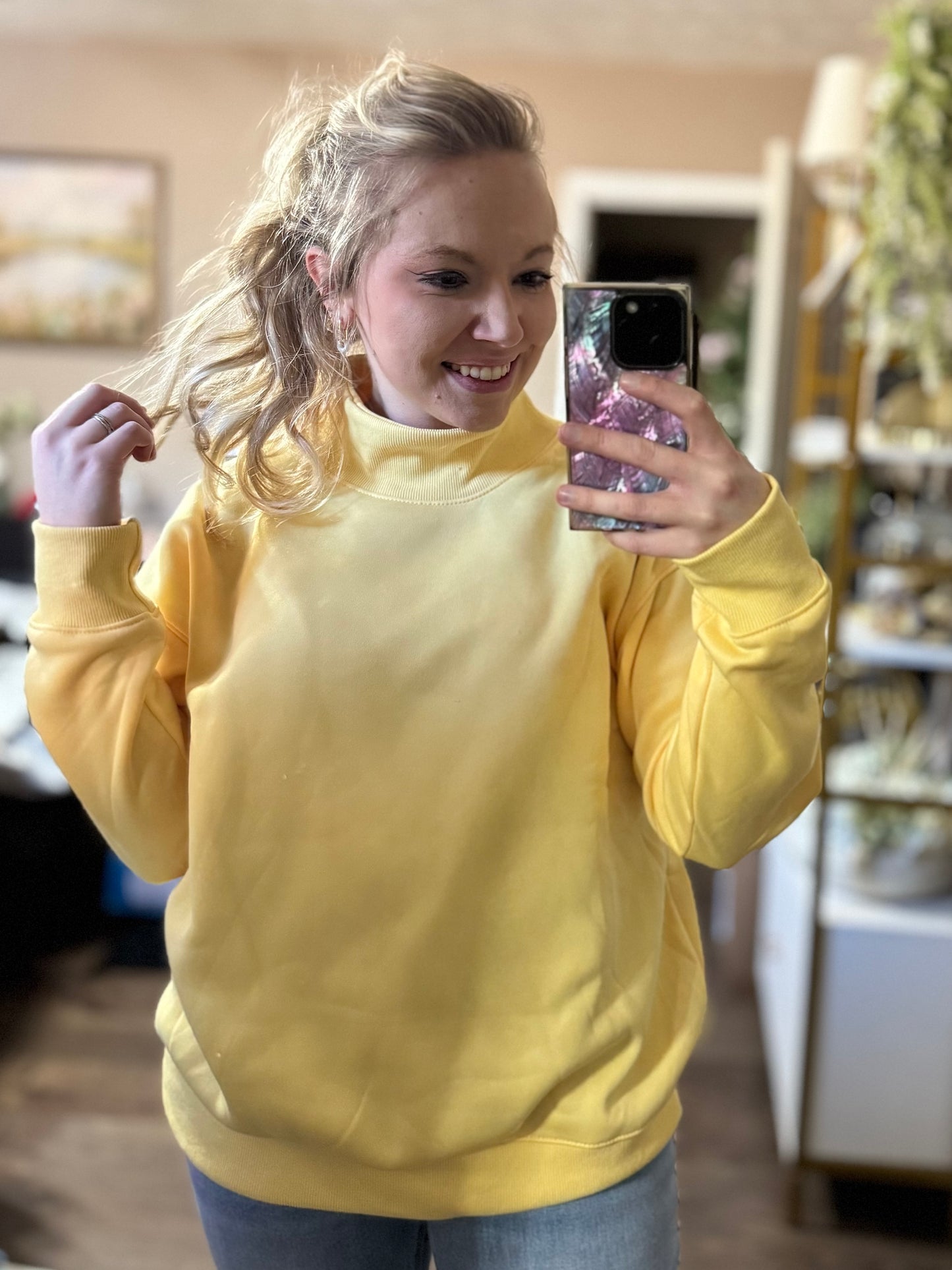 Made New Mock Neck Sweatshirt