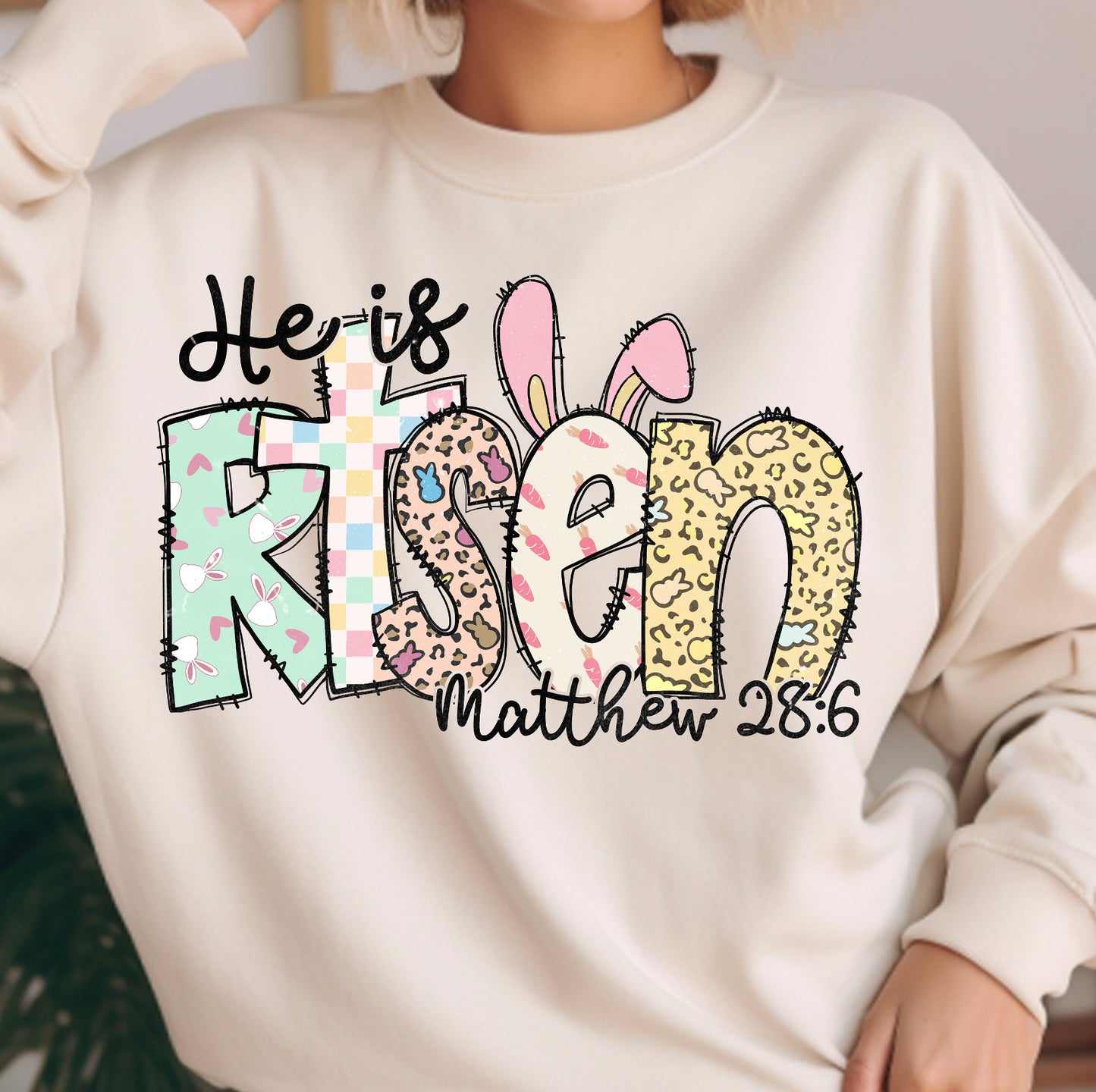 He is Risen Pastel Top