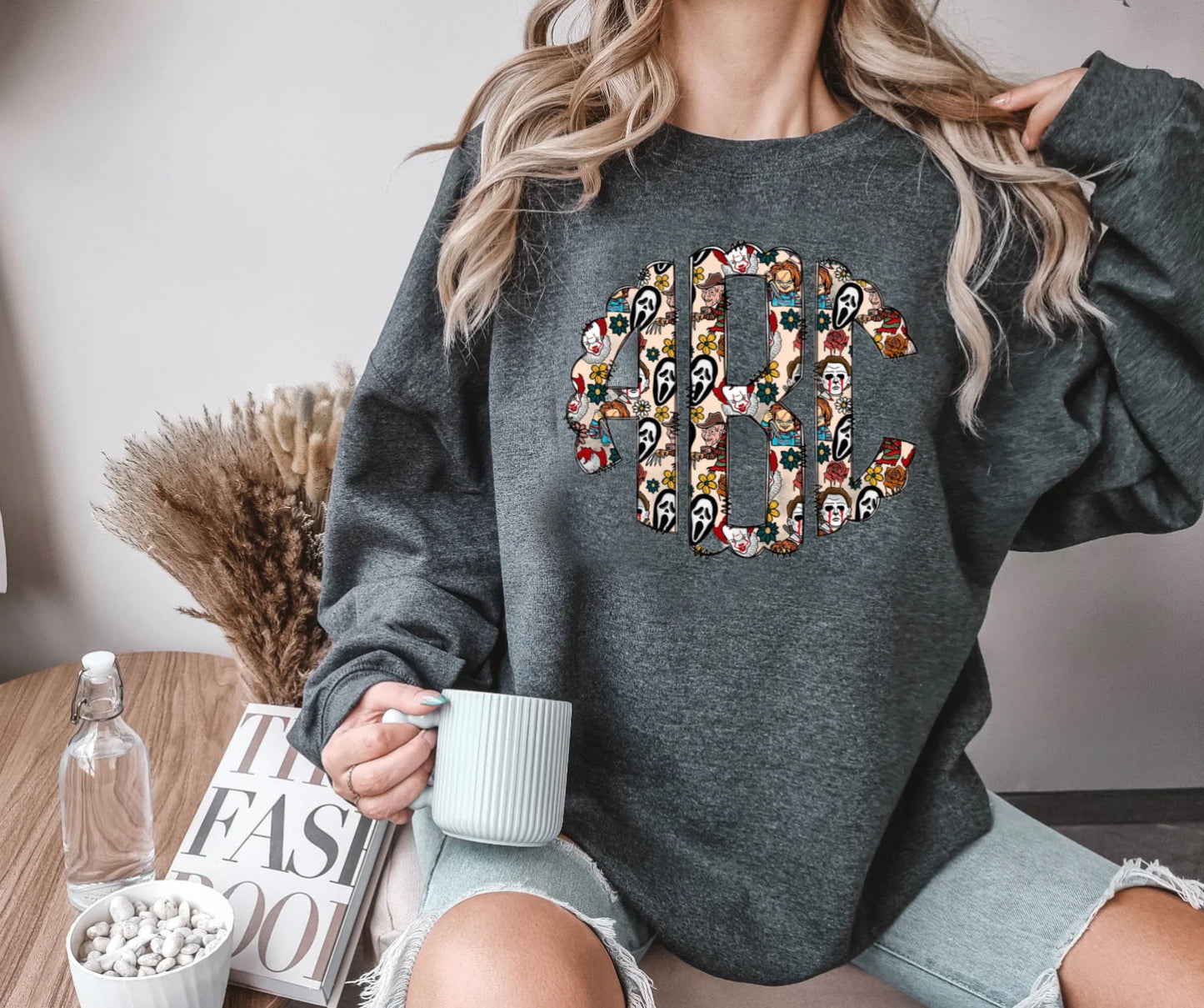 Scary Movie Monogram Top