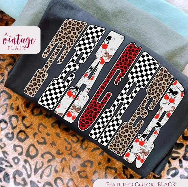 Leopard Checker Teacher Top