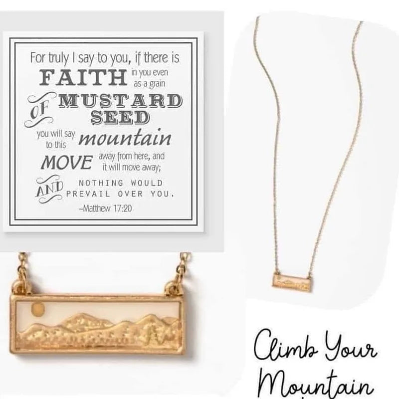Climb Your Mountain Necklace