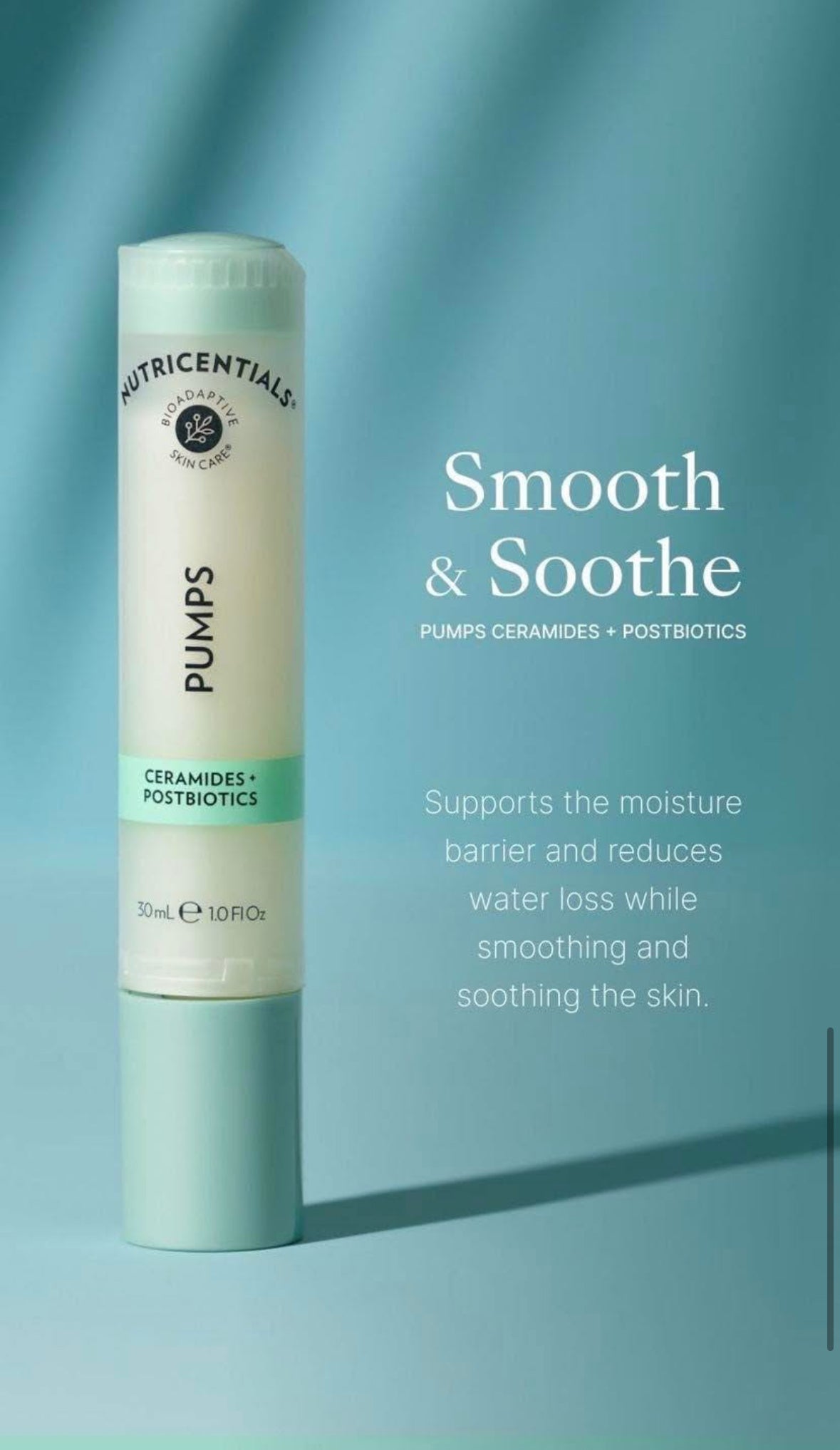 Nutricentials Ceramides + Postbiotics Pump
