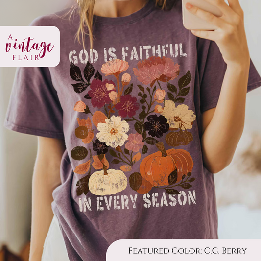 God is Faithful Pumpkin Top