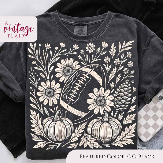 Football + Pumpkins Top