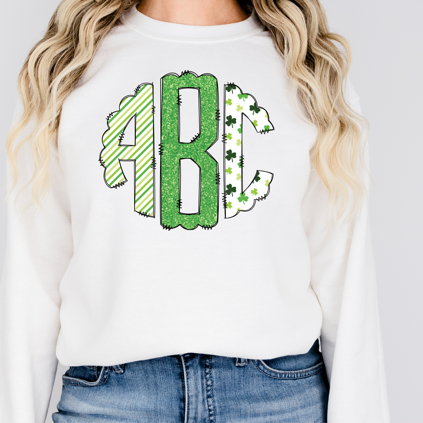 St. Patrick’s Monogram Top