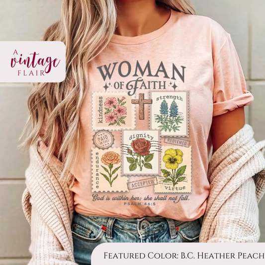 Woman of Faith Stamp Top