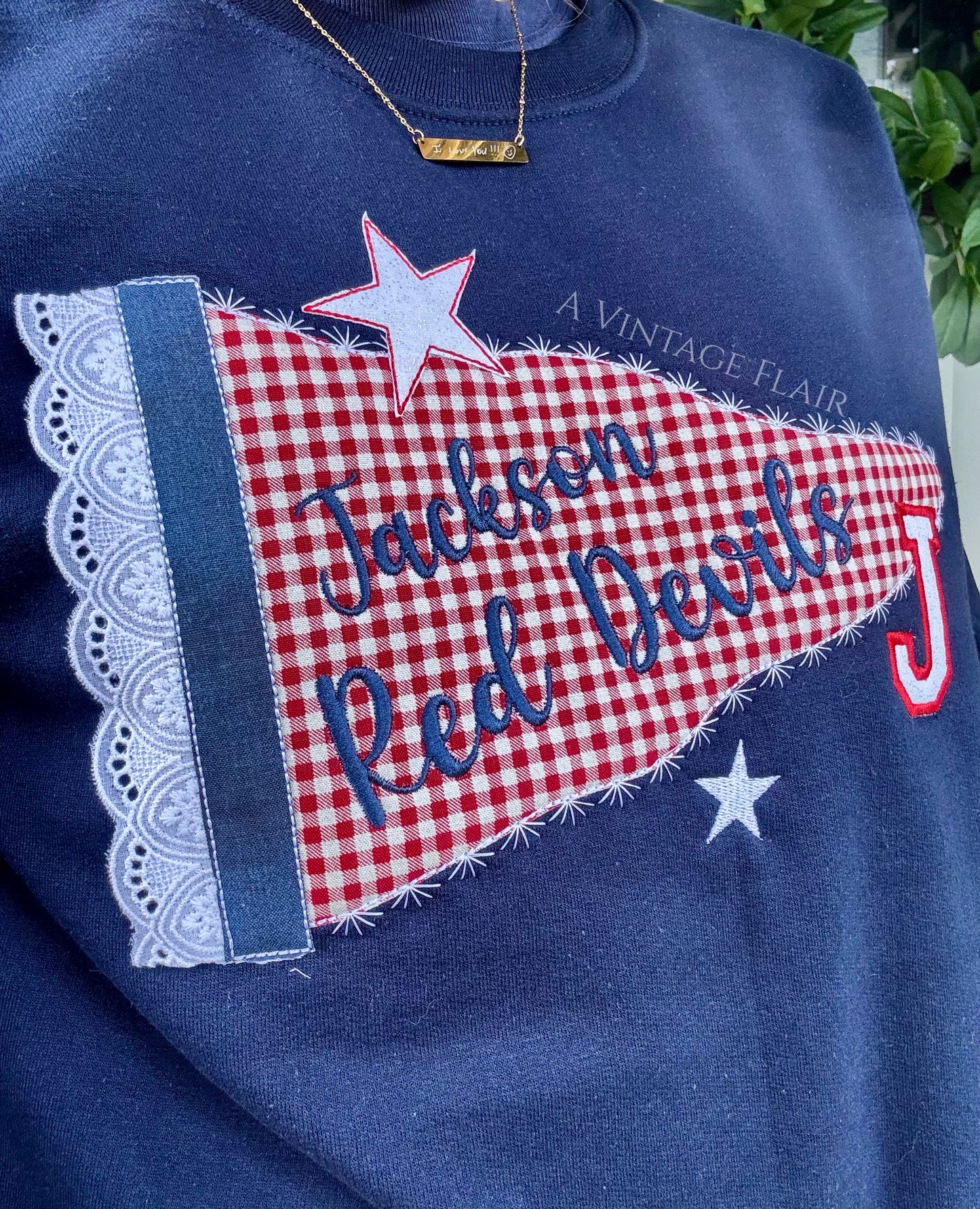 Jackson Vintage Pennant Embroidered Sweatshirt