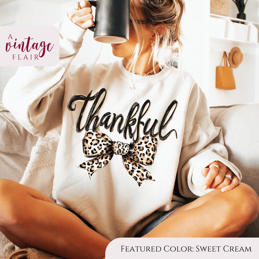 Leopard Thankful Top