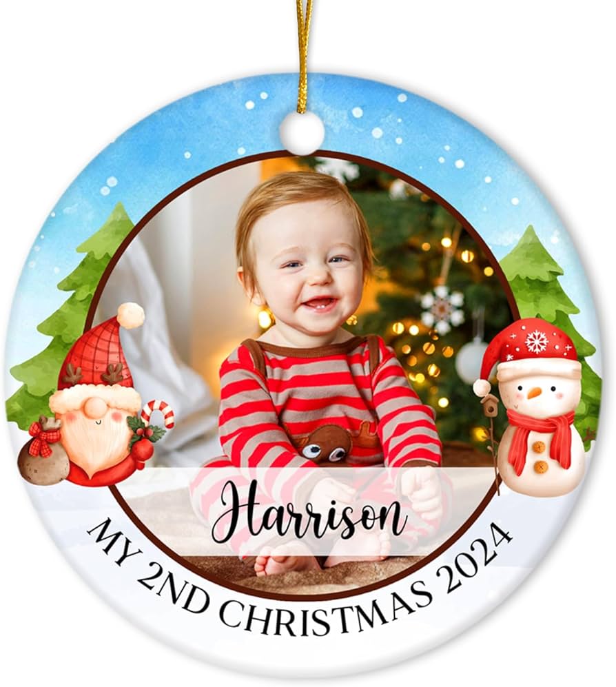 Custom Photo Ceramic Ornament