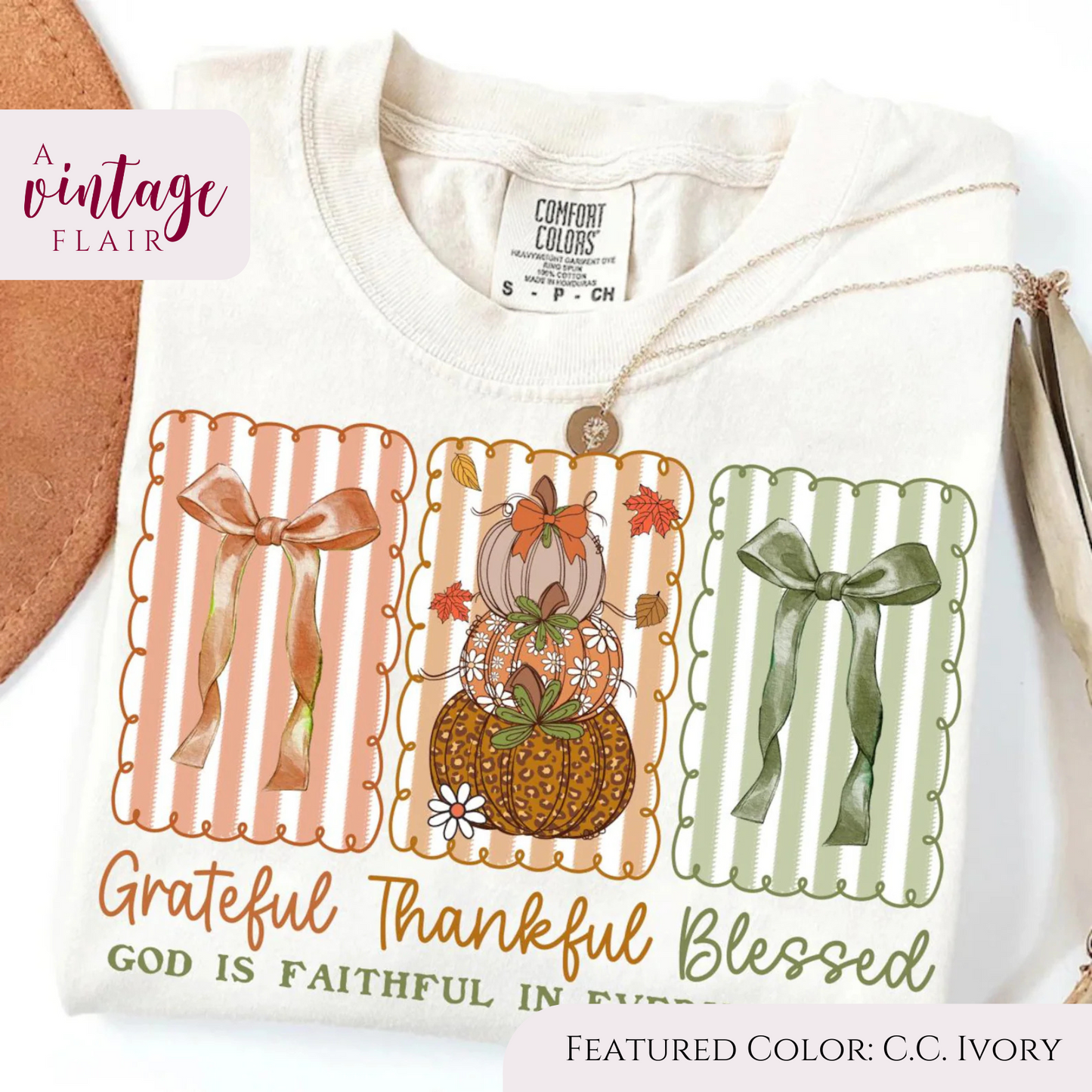 Grateful Thankful Blessed Top