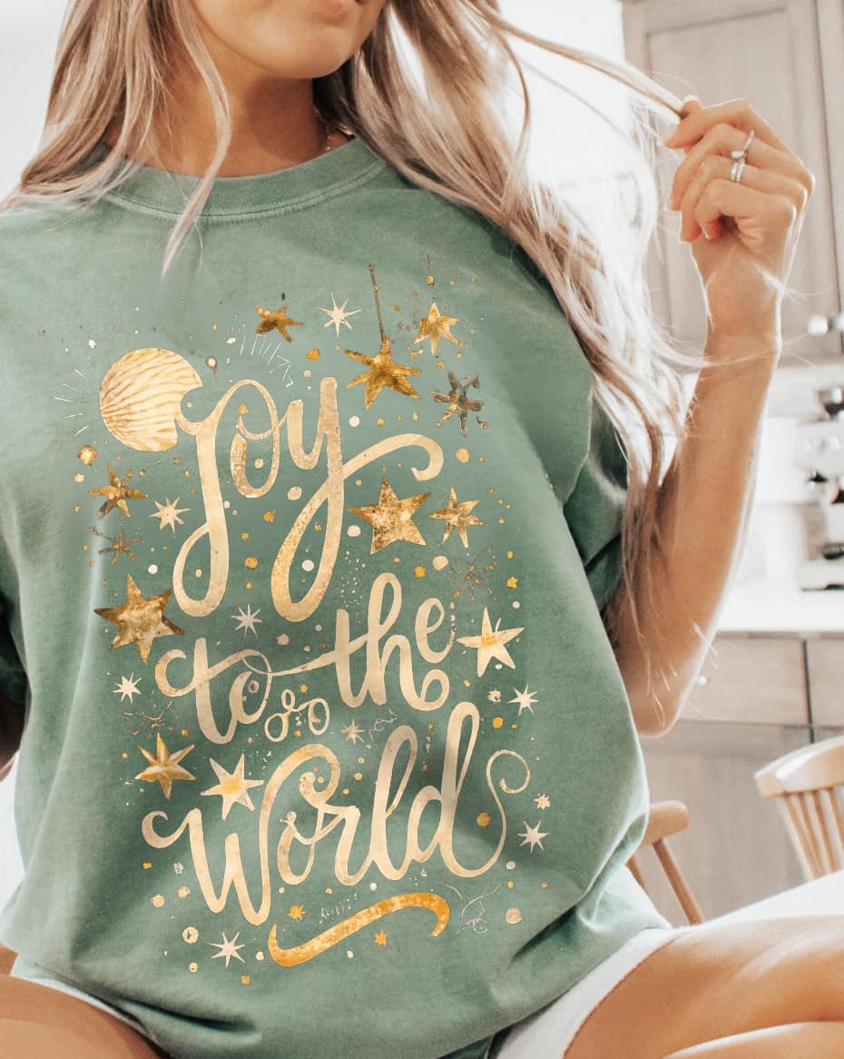 Gold Joy to the World Top