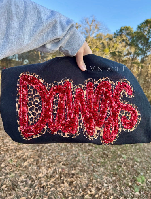 Sequin Dawgs Embroidered Top