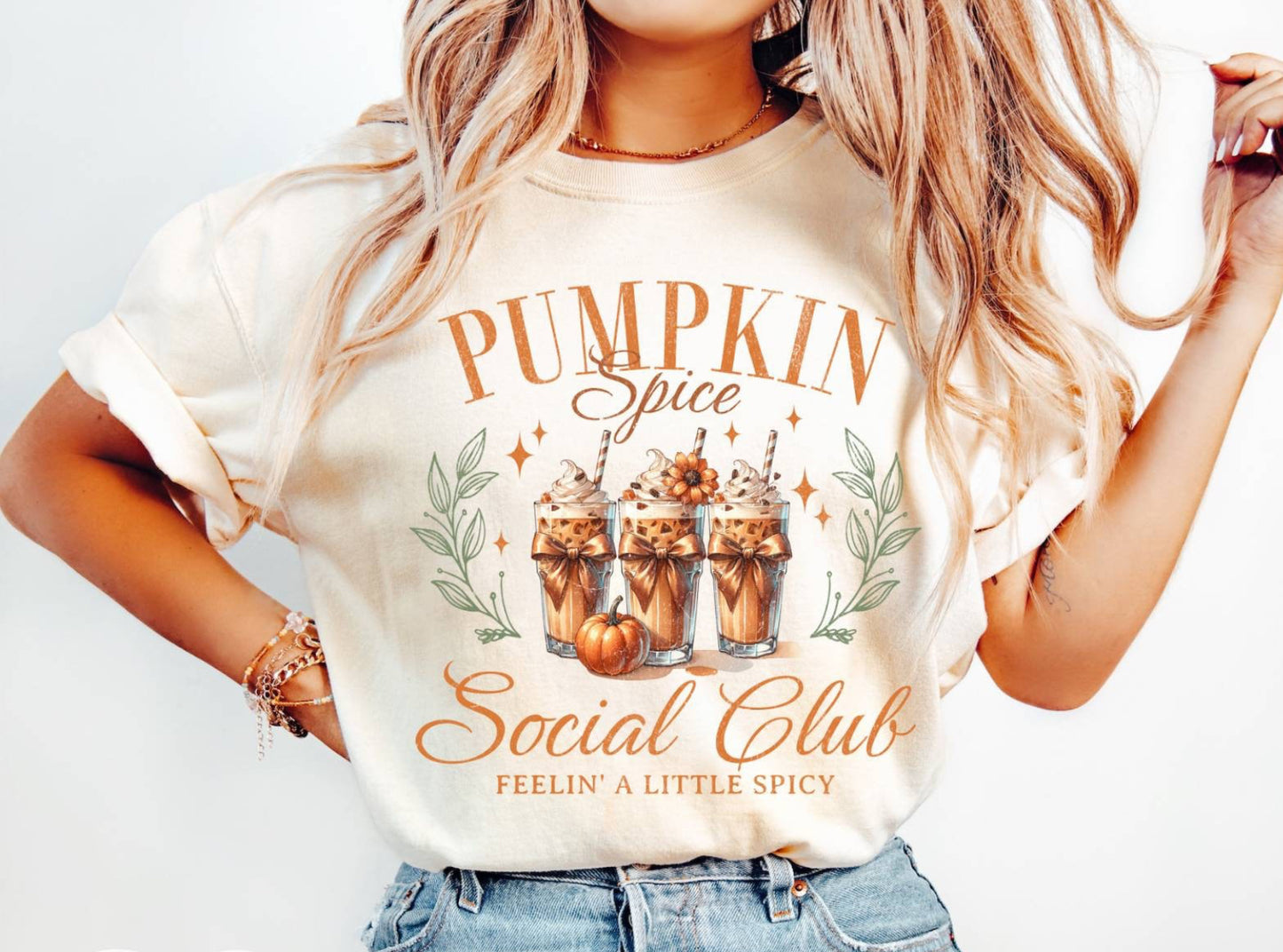 Pumpkin Spice Social Club Top