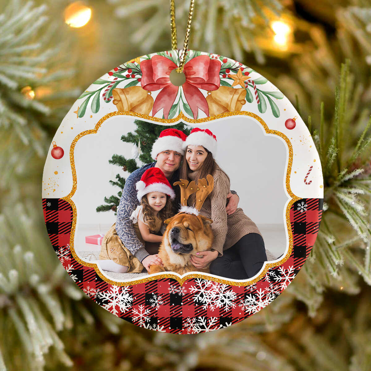 Custom Photo Ceramic Ornament