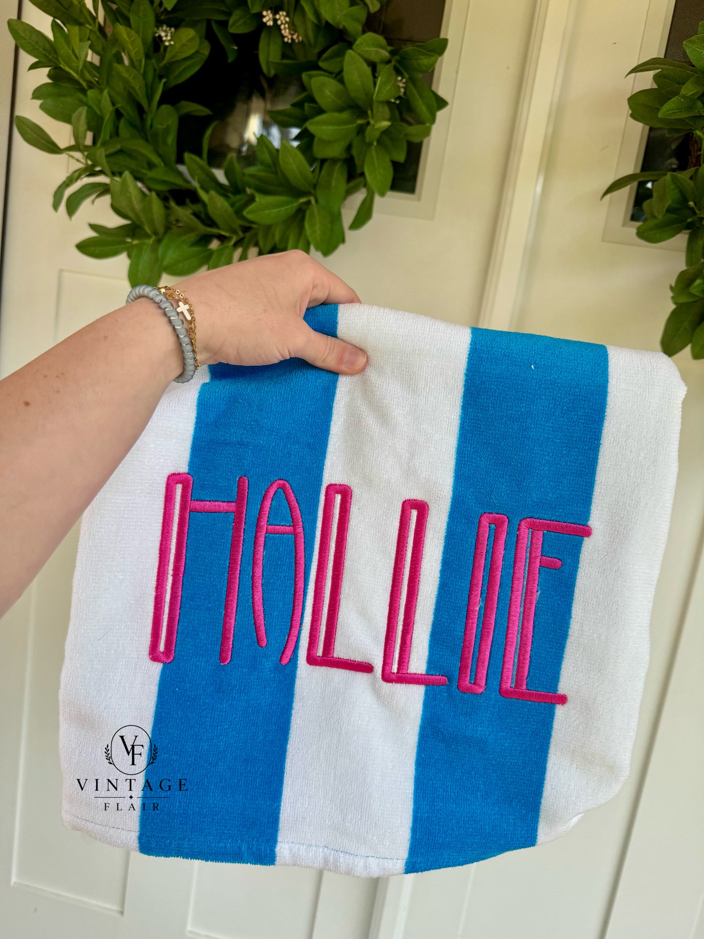 Embroidered Beach Towel