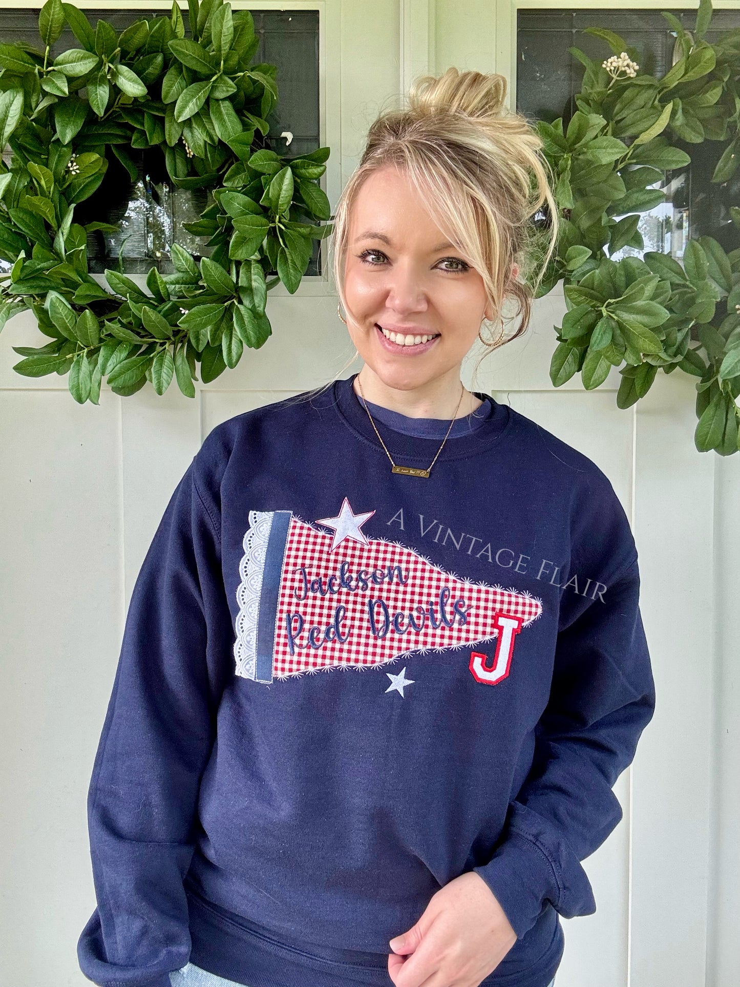 Jackson Vintage Pennant Embroidered Sweatshirt