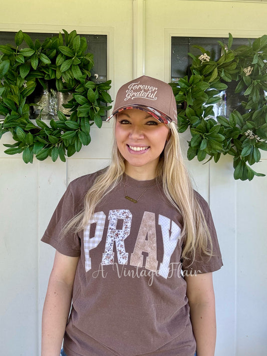 PRAY Patchwork Appliqué Tee