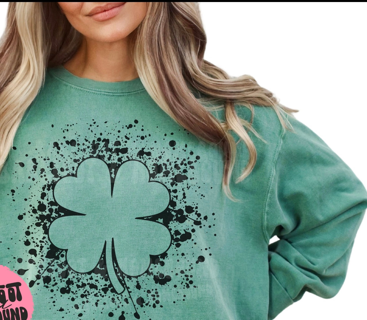 Clover Splatter Top