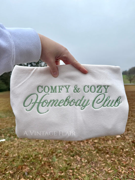 Homebody Club Embroidered Top