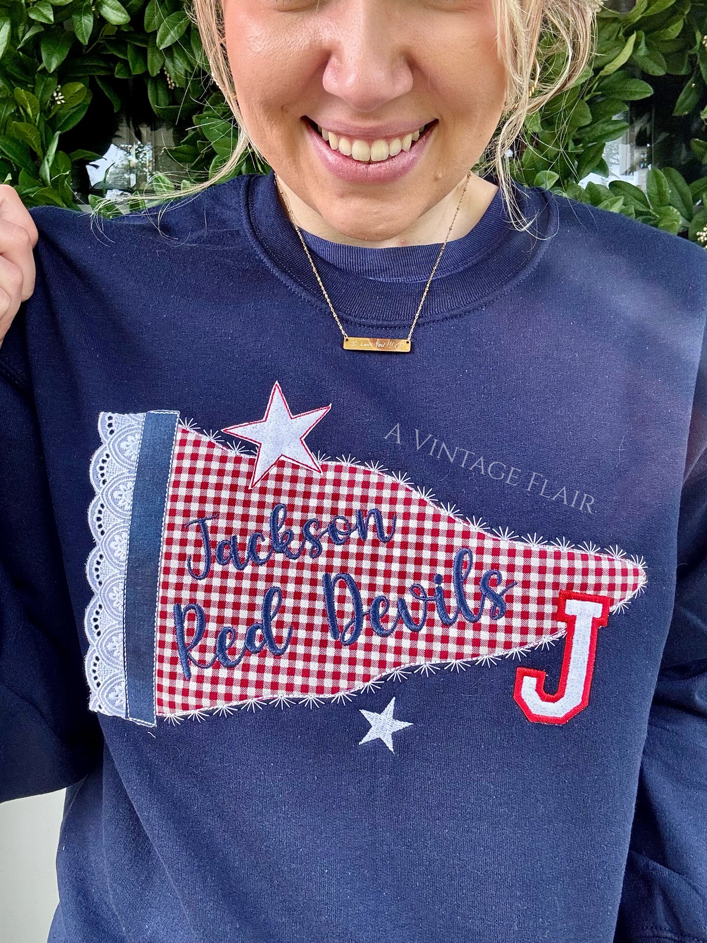 Jackson Vintage Pennant Embroidered Sweatshirt