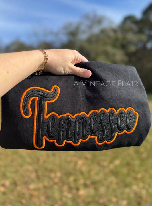 Tennessee Glitter Embroidered Top