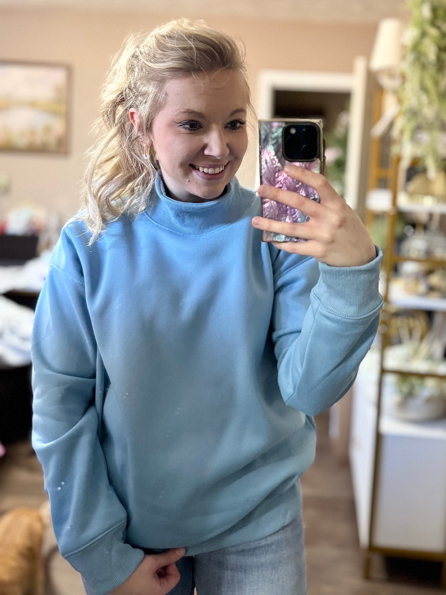 Made New Mock Neck Sweatshirt