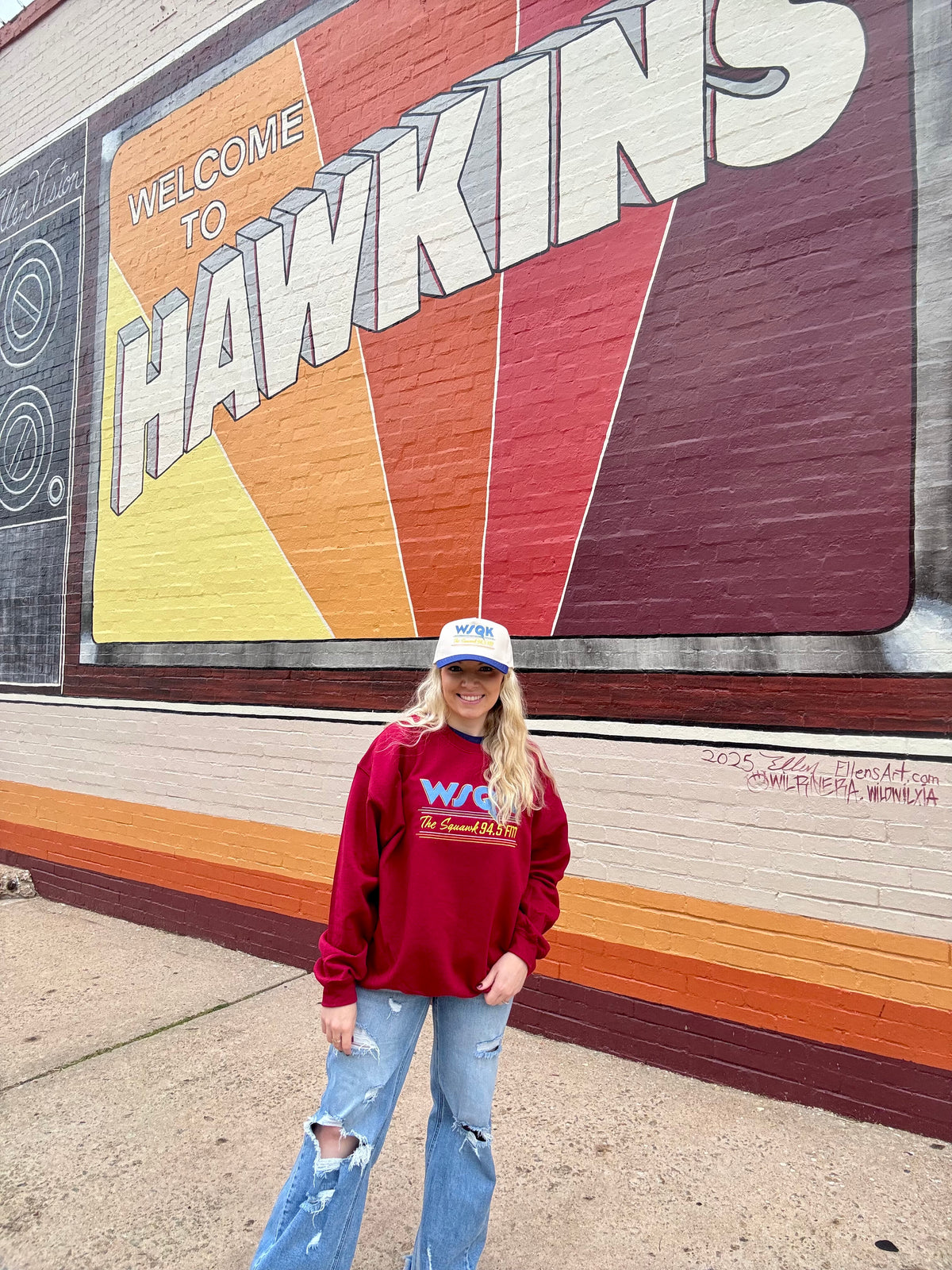 WSQK The Squawk 94.5 FM Embroidered Sweatshirt 📻⚡️