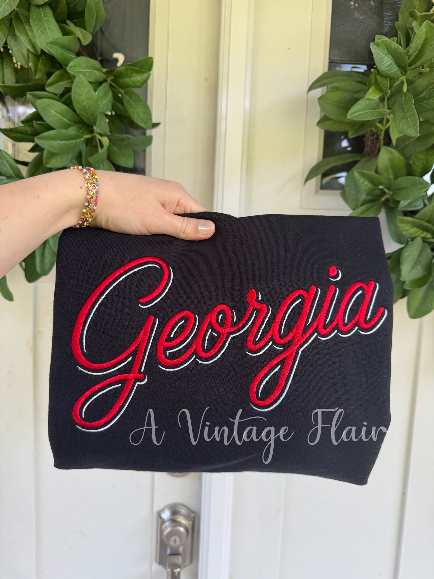 Georgia Script Crewneck Sweatshirt