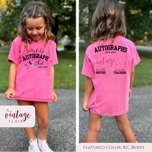Last Day of School Autograph Top
