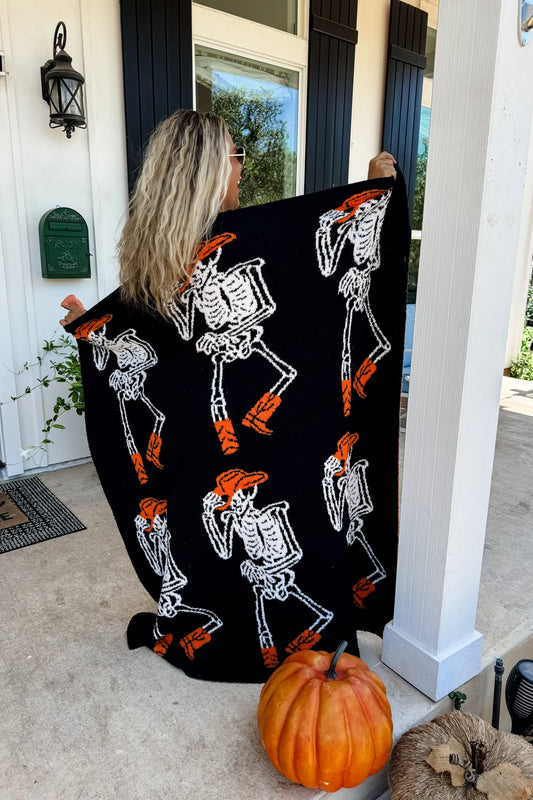 Cowboy Skeleton Cloud Blanket