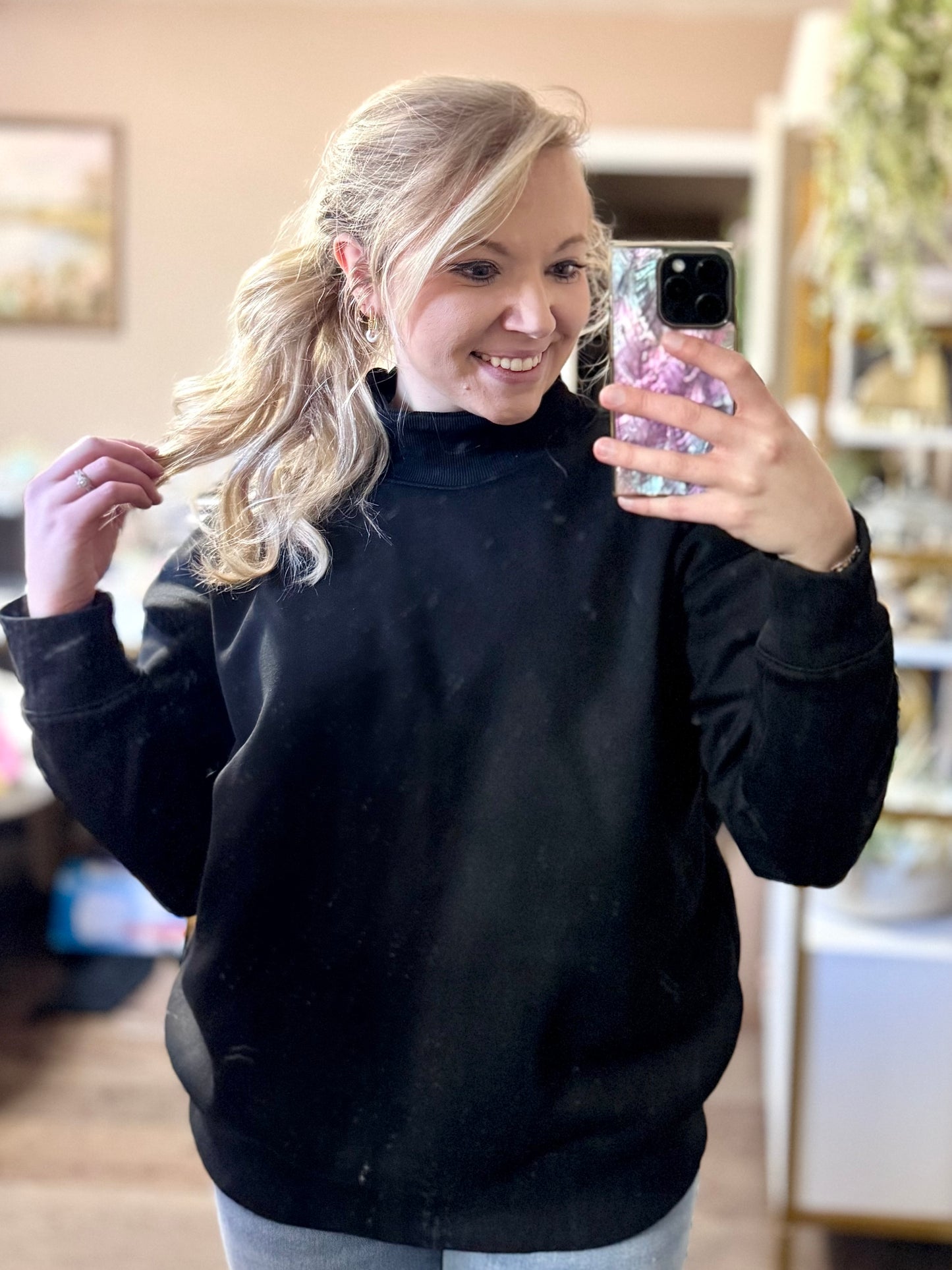 Made New Mock Neck Sweatshirt