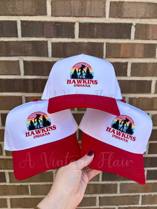 Hawkins Indiana Demogorgon Embroidered Hat