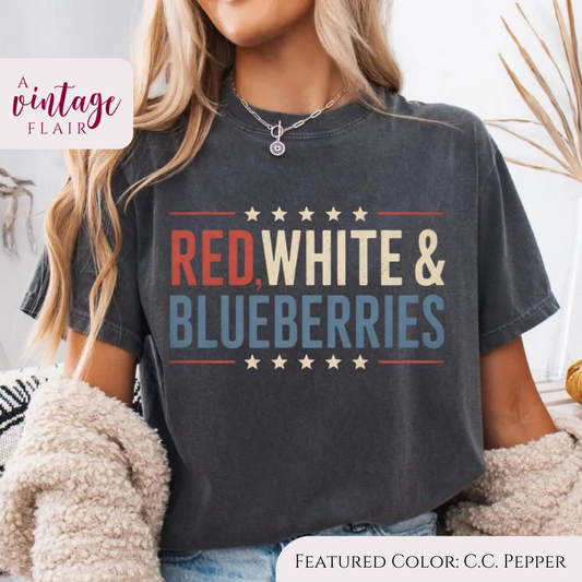 Red, White and Blueberries Top