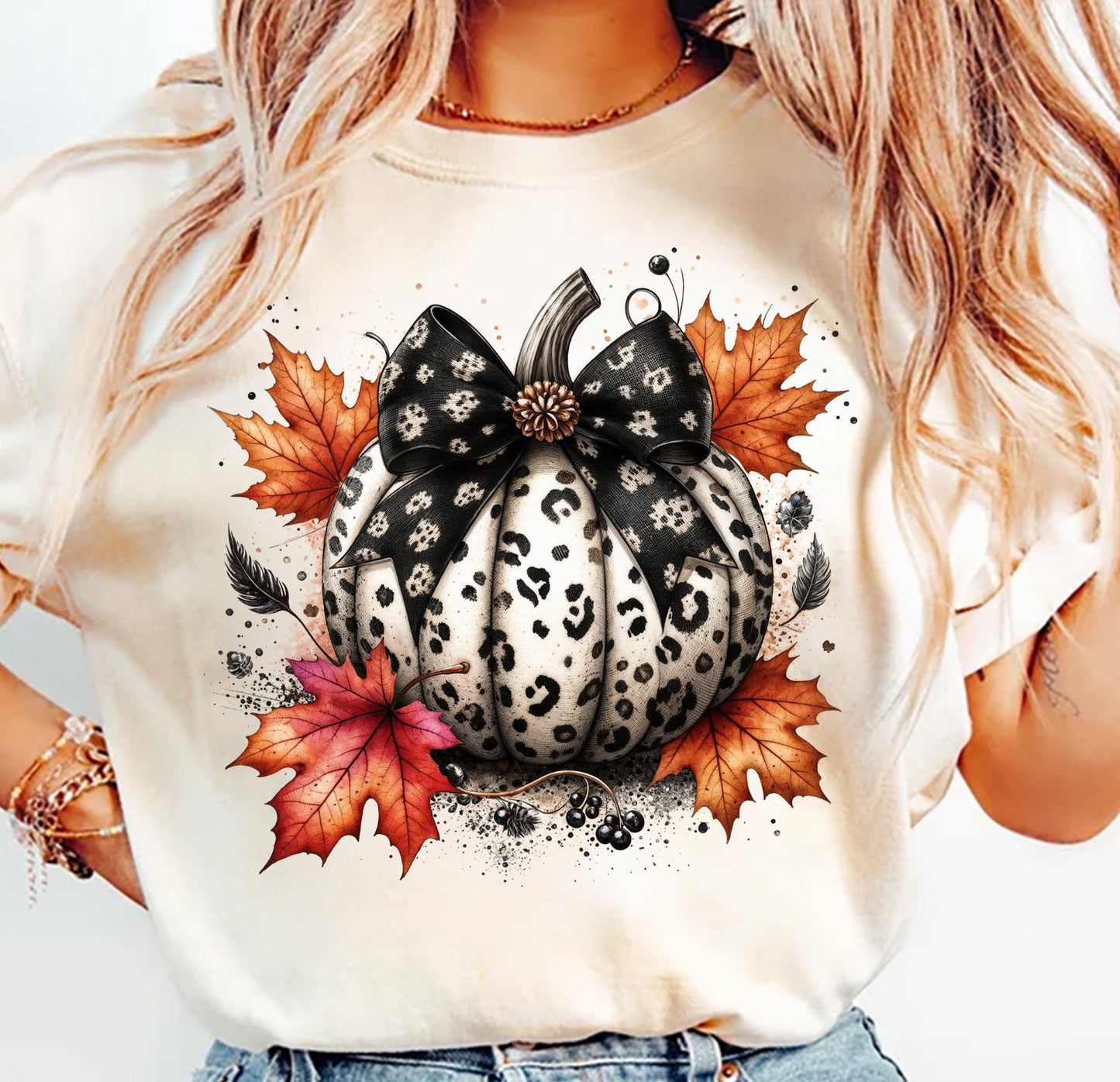 Fall Coquette Pumpkin Top