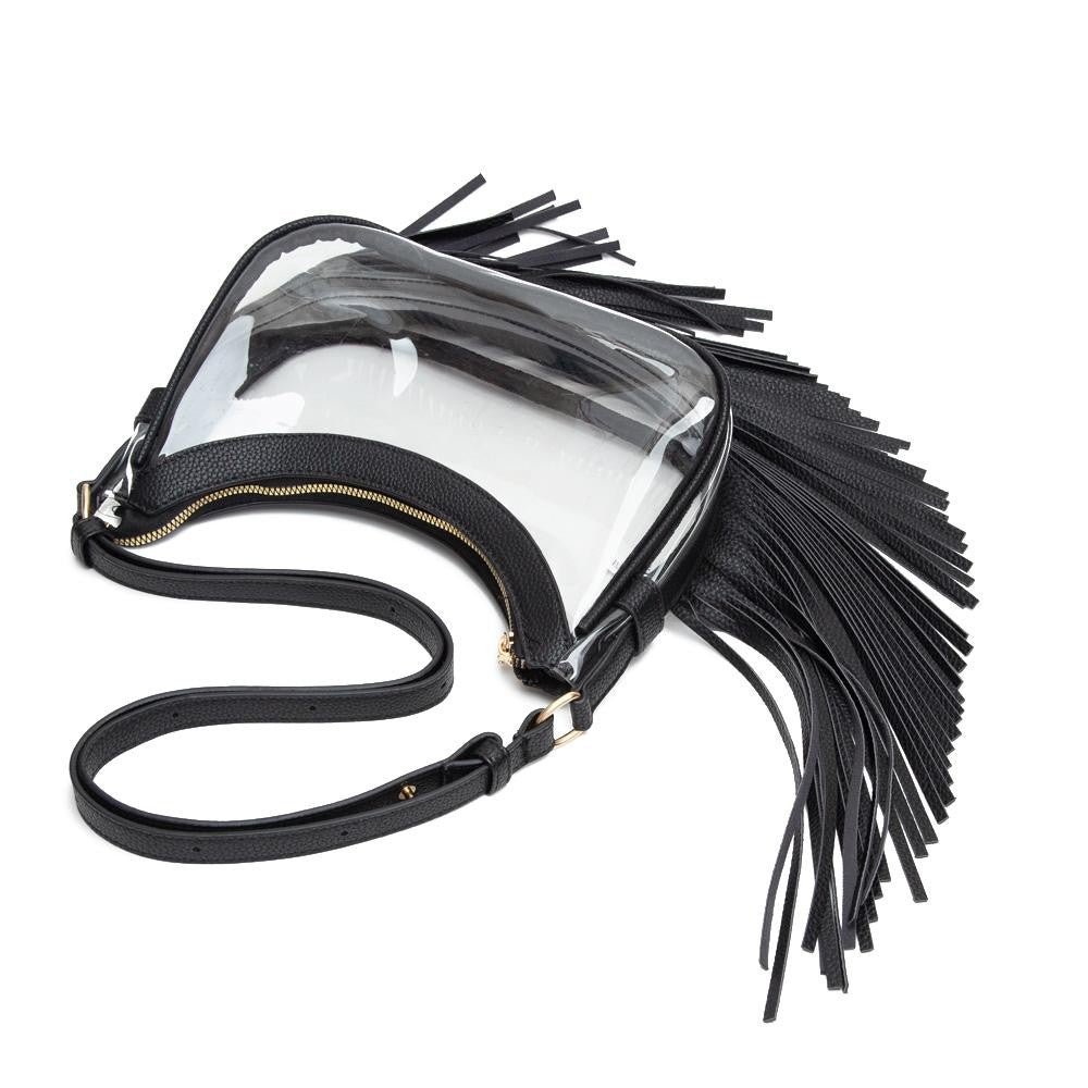 Clear Fringe Stadium Bag