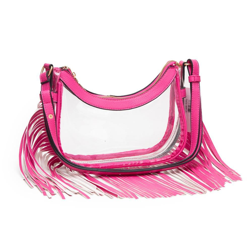 Clear Fringe Stadium Bag