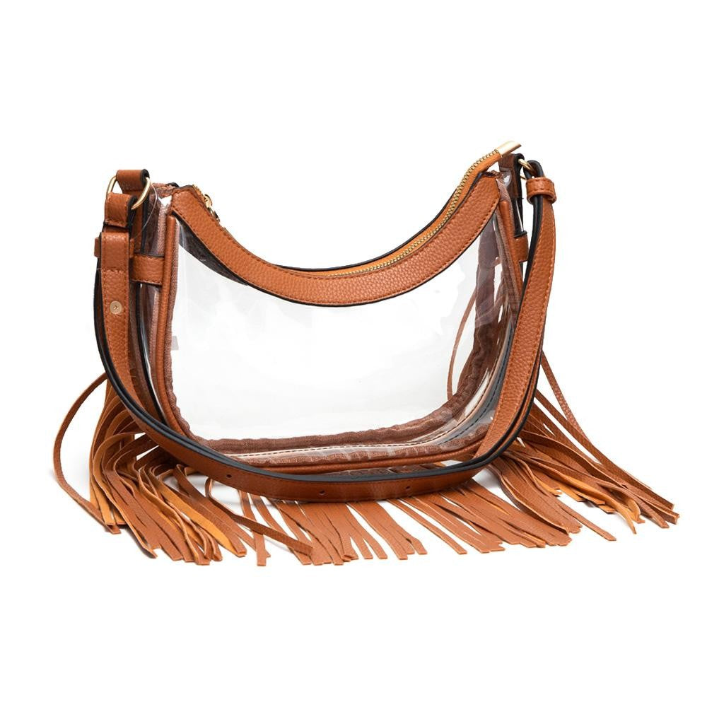 Clear Fringe Stadium Bag