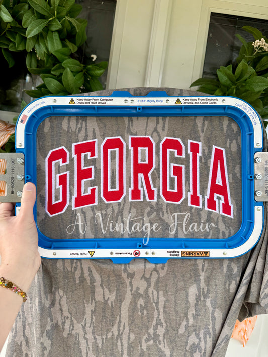 Georgia Mossy Oak Appliqué Tee