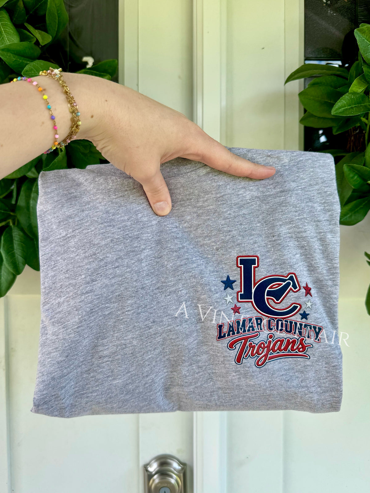 Lamar County Trojans Volleyball Collage Top
