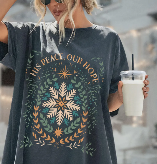 His Peace, Our Hope Snowflake Top