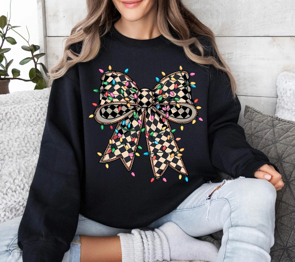 Coquette Christmas Lights Top