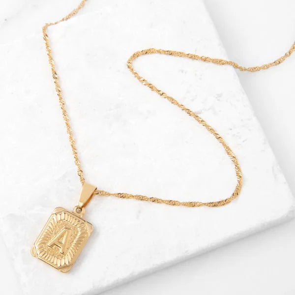 Golden Dream Monogram Necklace